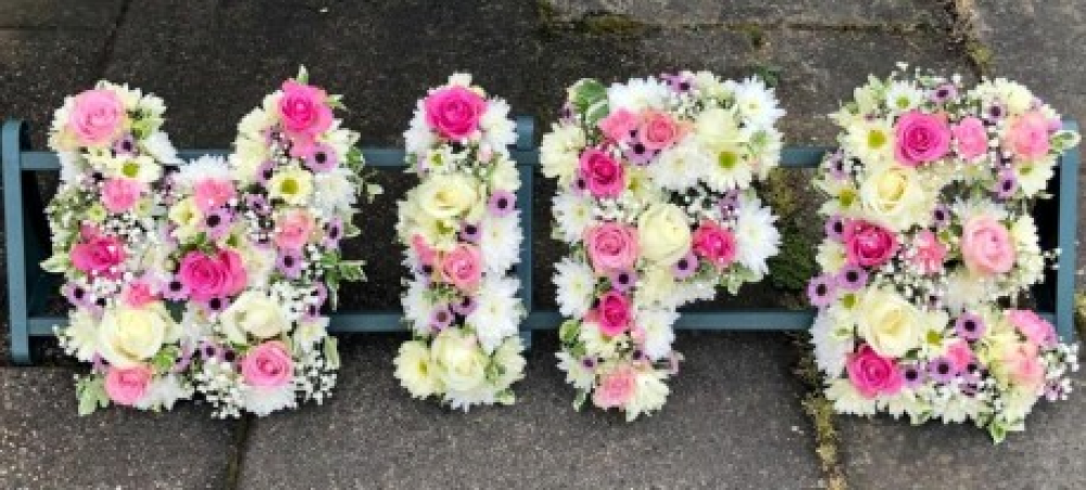 4 Letter Funeral Spray