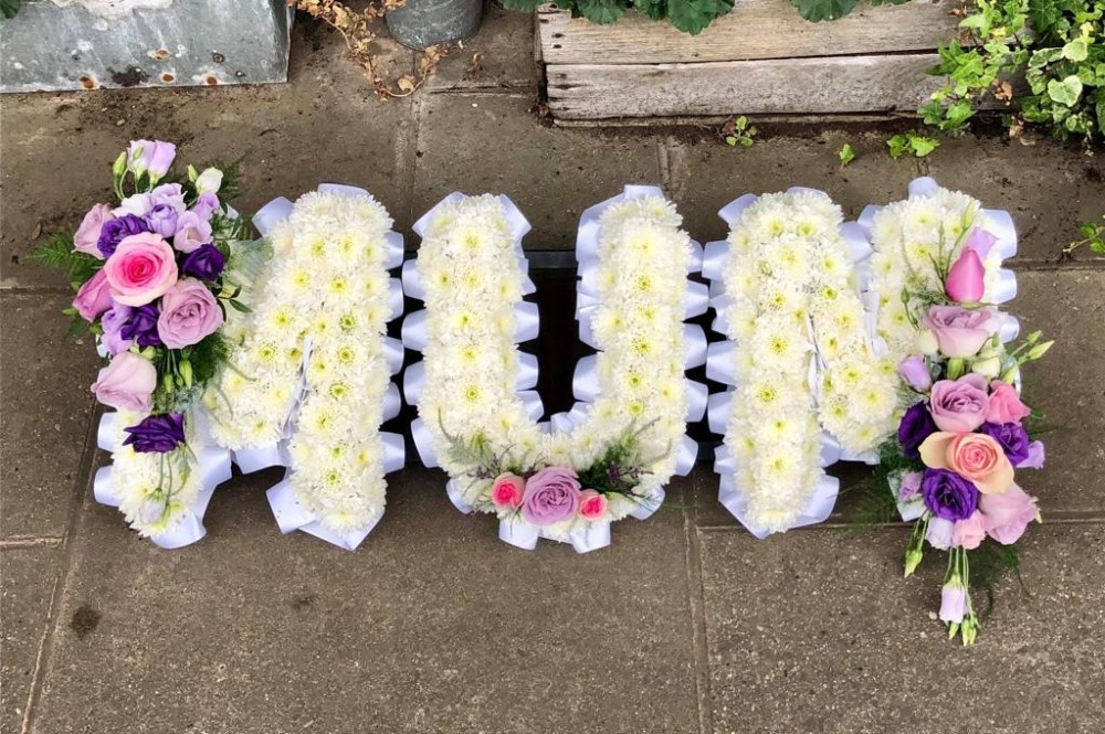 3 Letter Funeral Spray