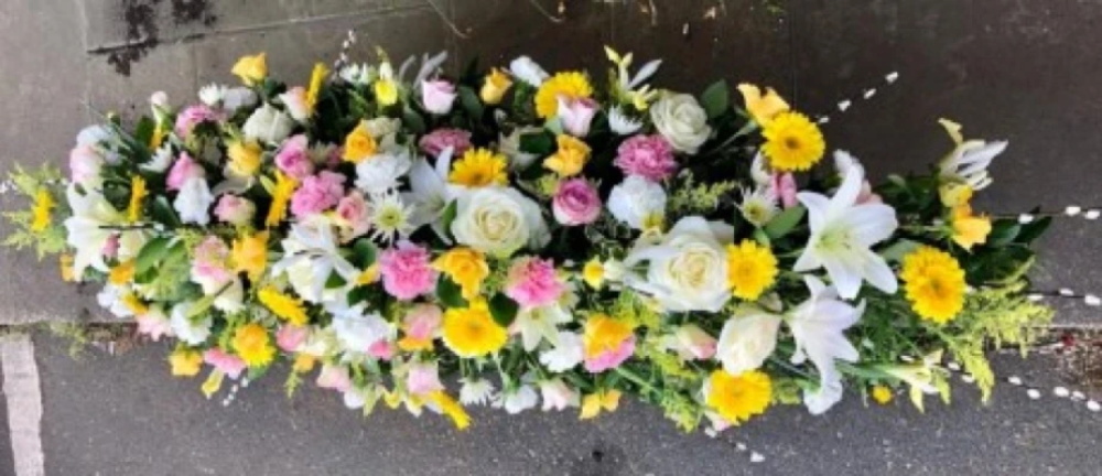Lemon and Pink Coffin Spray