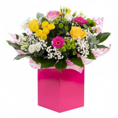 Bright & Beautiful - Make their day with this bright and vibrant collection of flowers, beautifully presented in a gift box / bag.