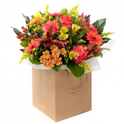 Autumn Embrace - A warm collection of seasonal flowers and foliage, perfect for any occasion.